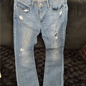 Levi Classic Distressed Women’s Jeans - Light Blue 711 skinny size 30